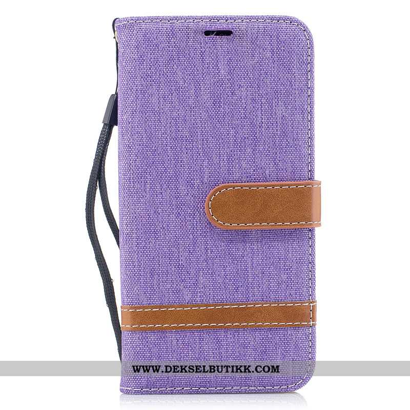 Deksel Samsung Galaxy A20s Skinndeksel Enkel Folio Blå, Etui Samsung Galaxy A20s Lommebok Billige