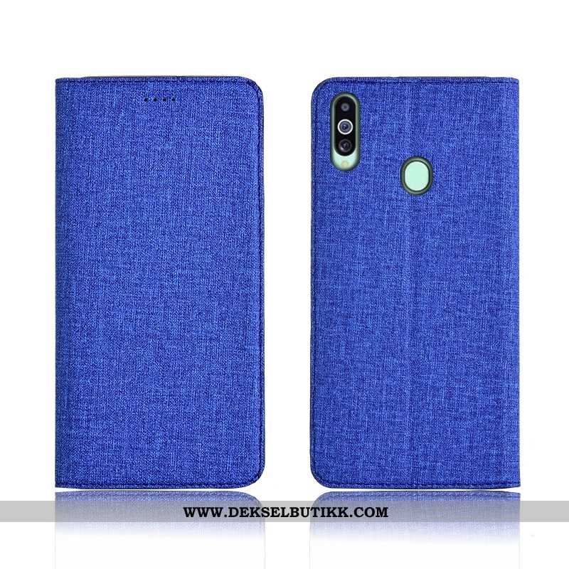 Deksel Samsung Galaxy A20s Trend Etui Bomull Nubuck Svart, Samsung Galaxy A20s Myke Kjøpe