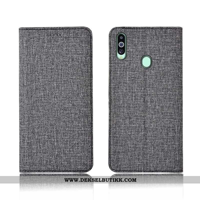 Deksel Samsung Galaxy A20s Trend Etui Bomull Nubuck Svart, Samsung Galaxy A20s Myke Kjøpe