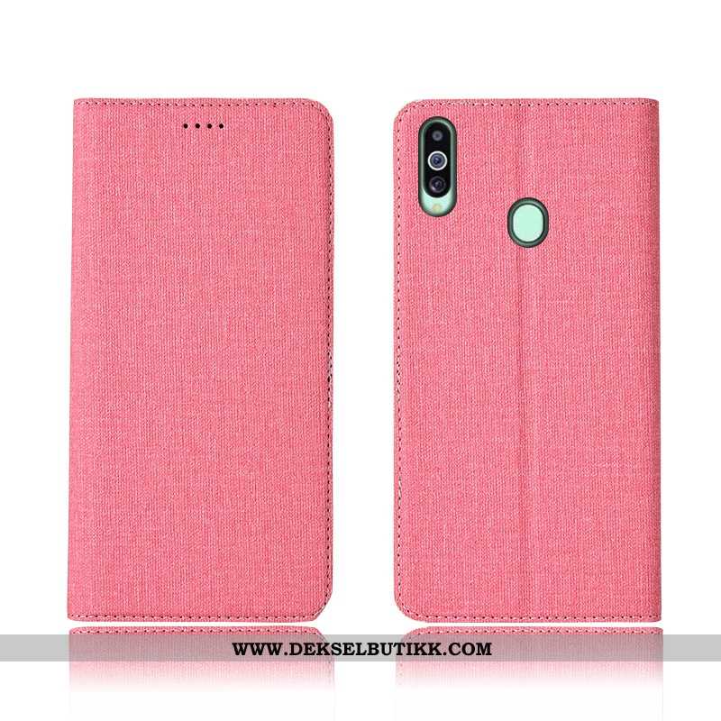 Deksel Samsung Galaxy A20s Trend Etui Bomull Nubuck Svart, Samsung Galaxy A20s Myke Kjøpe