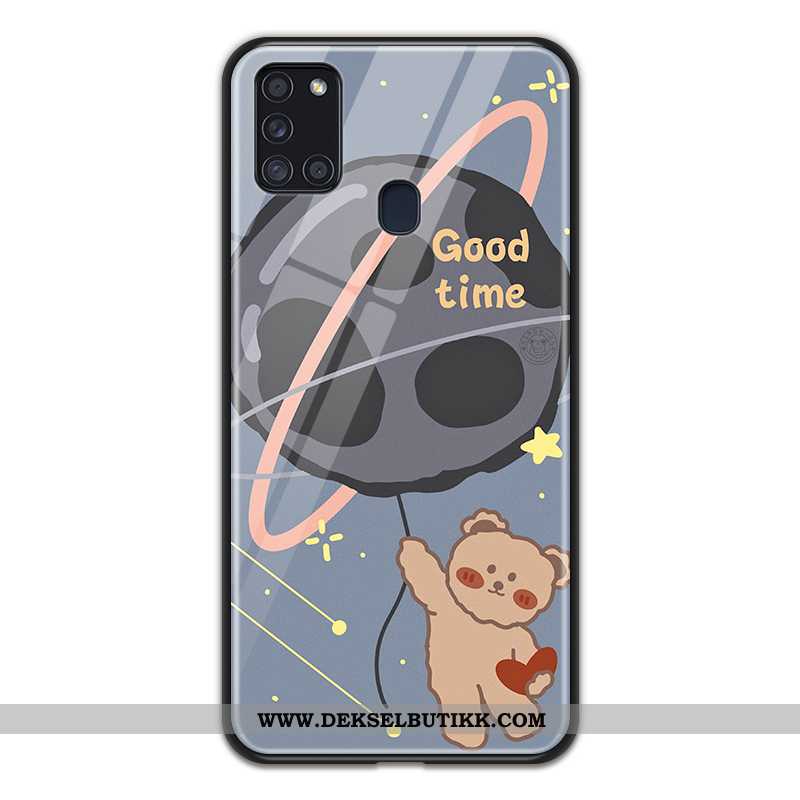 Deksel Samsung Galaxy A21s Cartoon Stjernene Anti-fall Svart, Etui Samsung Galaxy A21s Myke Tilbud