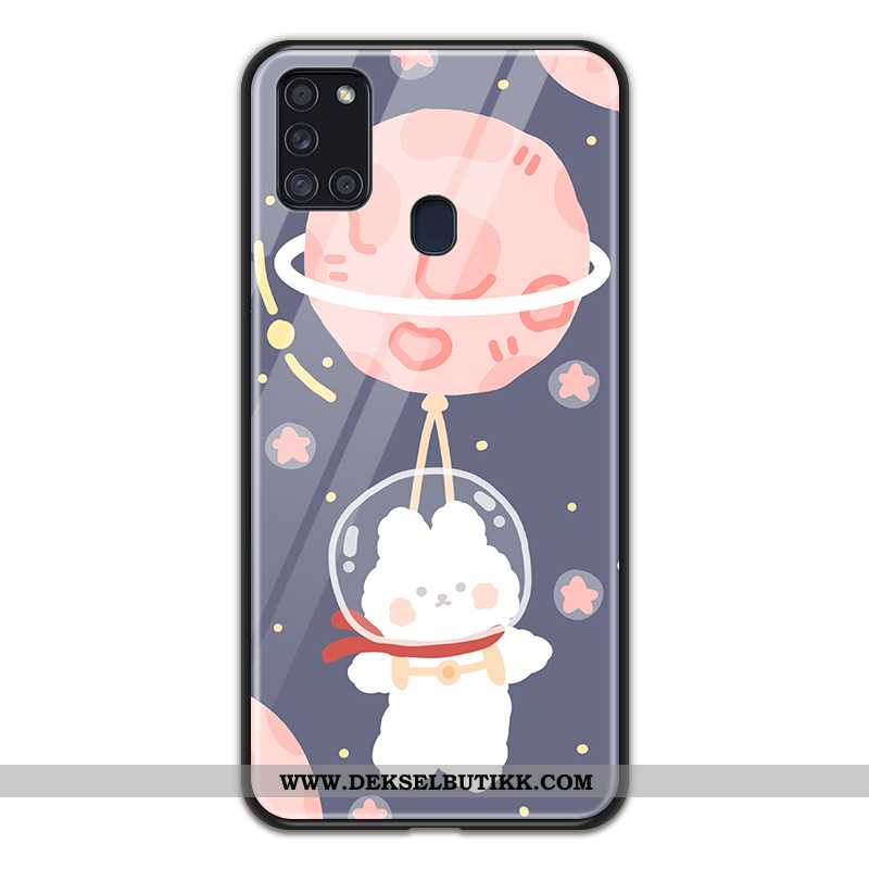 Deksel Samsung Galaxy A21s Cartoon Stjernene Anti-fall Svart, Etui Samsung Galaxy A21s Myke Tilbud