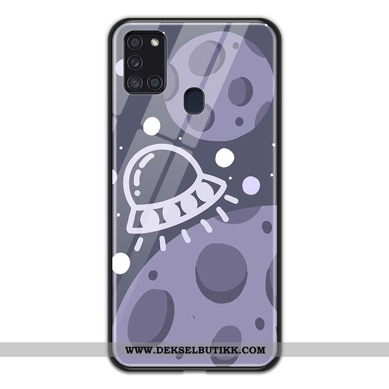 Deksel Samsung Galaxy A21s Cartoon Stjernene Anti-fall Svart, Etui Samsung Galaxy A21s Myke Tilbud