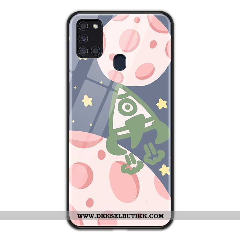 Deksel Samsung Galaxy A21s Cartoon Stjernene Anti-fall Svart, Etui Samsung Galaxy A21s Myke Tilbud