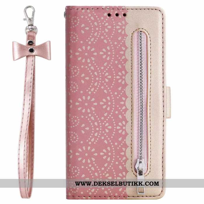 Deksel Samsung Galaxy A21s Glidelås Folio Grønn, Etui Samsung Galaxy A21s Blonder Billige