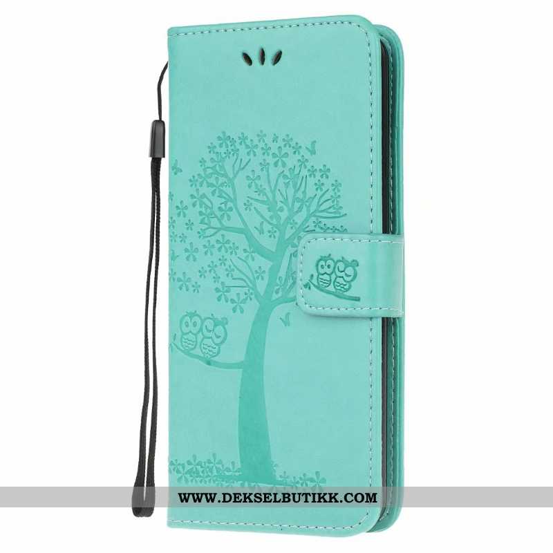 Deksel Samsung Galaxy A21s Lommebok Skinndeksel Mobiltelefon Folio Grønn, Etui Samsung Galaxy A21s M