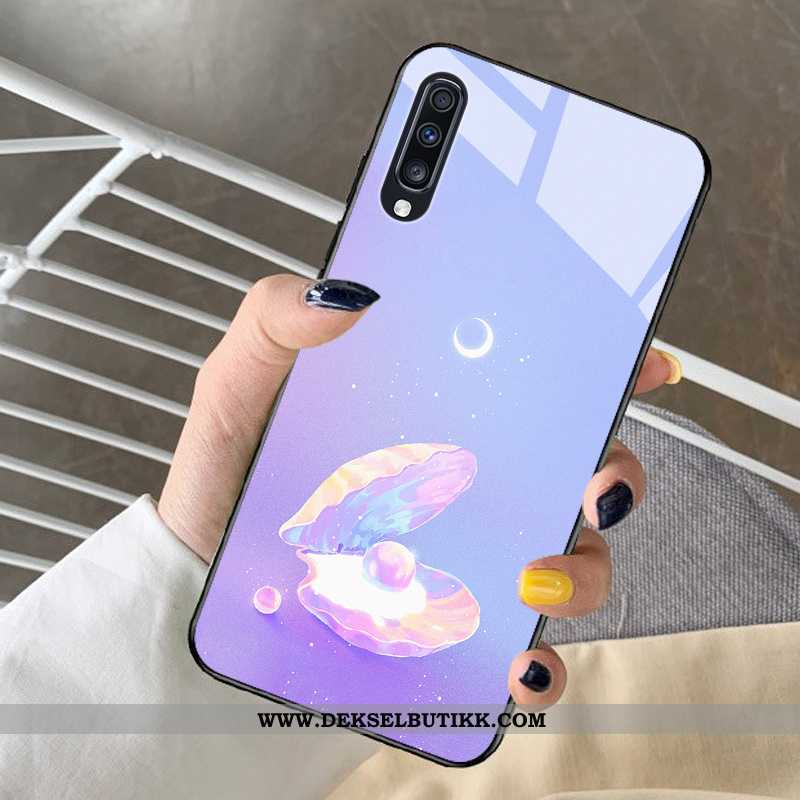 Deksel Samsung Galaxy A30s Beskyttelse Stjernene Net Red Blå, Etui Samsung Galaxy A30s Glass Billige