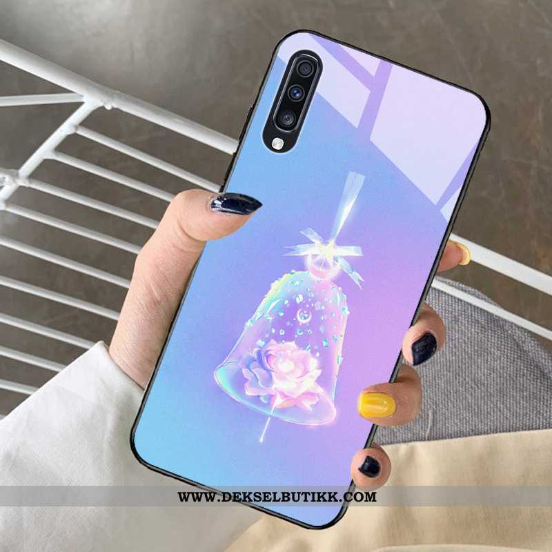 Deksel Samsung Galaxy A30s Beskyttelse Stjernene Net Red Blå, Etui Samsung Galaxy A30s Glass Billige