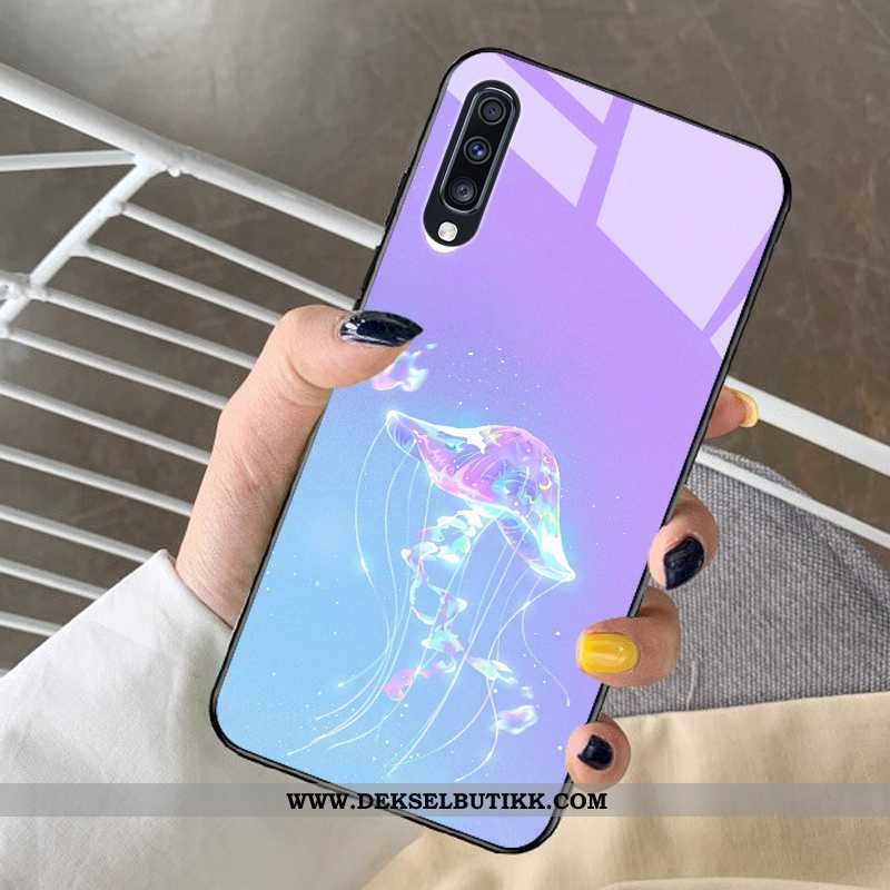 Deksel Samsung Galaxy A30s Beskyttelse Stjernene Net Red Blå, Etui Samsung Galaxy A30s Glass Billige