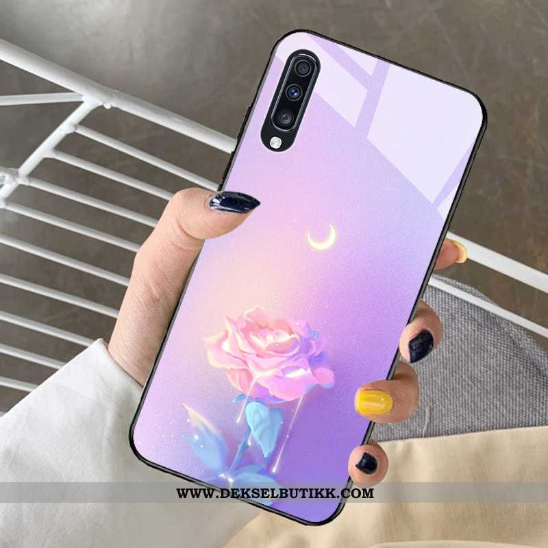 Deksel Samsung Galaxy A30s Beskyttelse Stjernene Net Red Blå, Etui Samsung Galaxy A30s Glass Billige