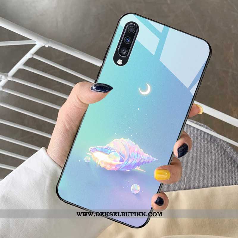 Deksel Samsung Galaxy A30s Beskyttelse Stjernene Net Red Blå, Etui Samsung Galaxy A30s Glass Billige