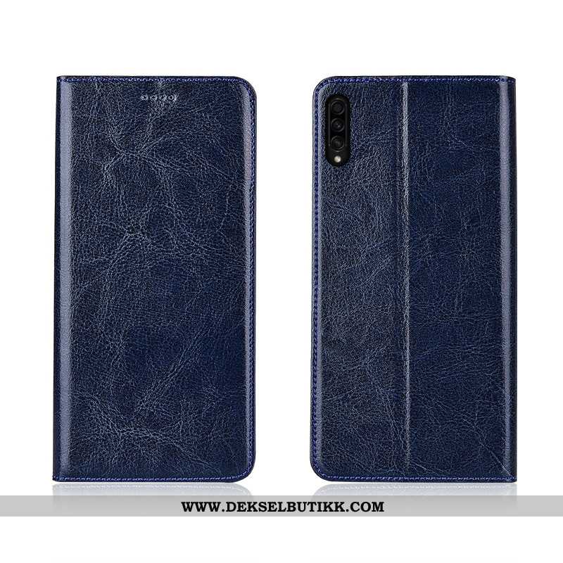 Deksel Samsung Galaxy A30s Myke Folio Nubuck Nye Brun, Etui Samsung Galaxy A30s Silikon Billig