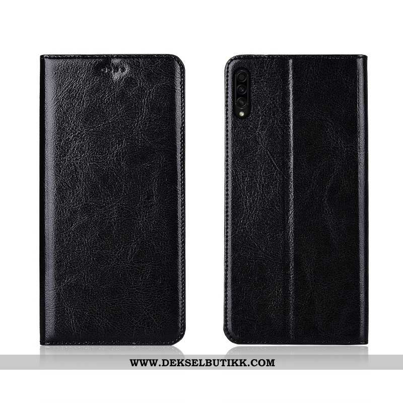 Deksel Samsung Galaxy A30s Myke Folio Nubuck Nye Brun, Etui Samsung Galaxy A30s Silikon Billig