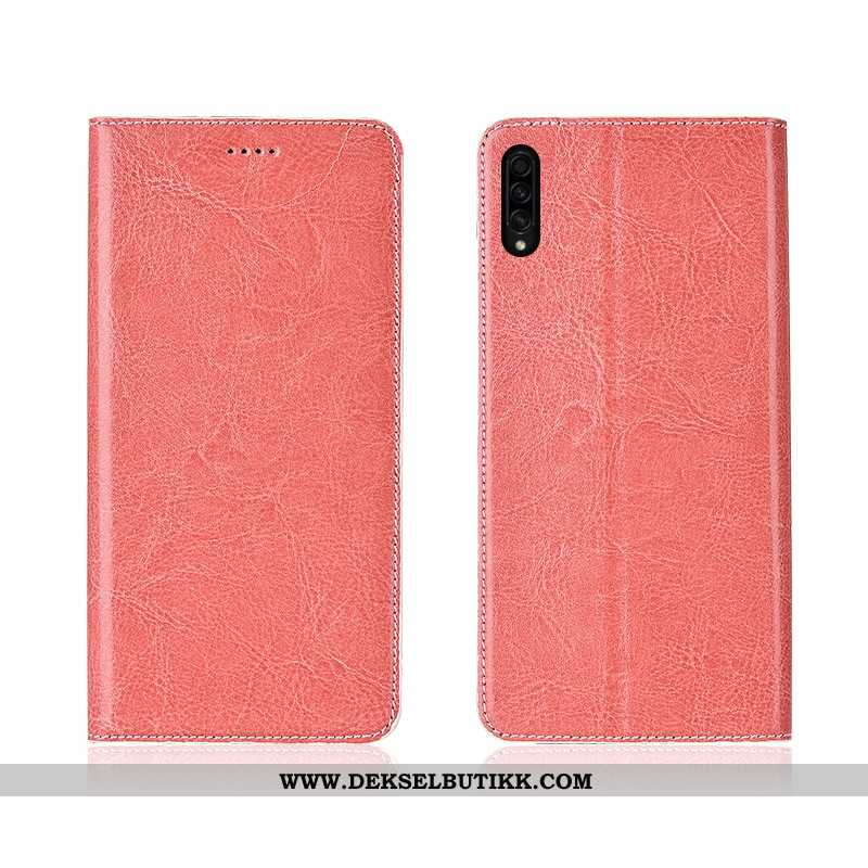 Deksel Samsung Galaxy A30s Myke Folio Nubuck Nye Brun, Etui Samsung Galaxy A30s Silikon Billig