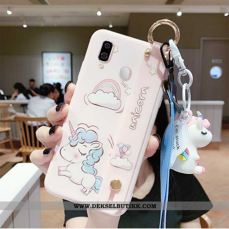 Deksel Samsung Galaxy A40 Av Personlighet Mobiltelefon Net Red Blå, Etui Samsung Galaxy A40 Cartoon 