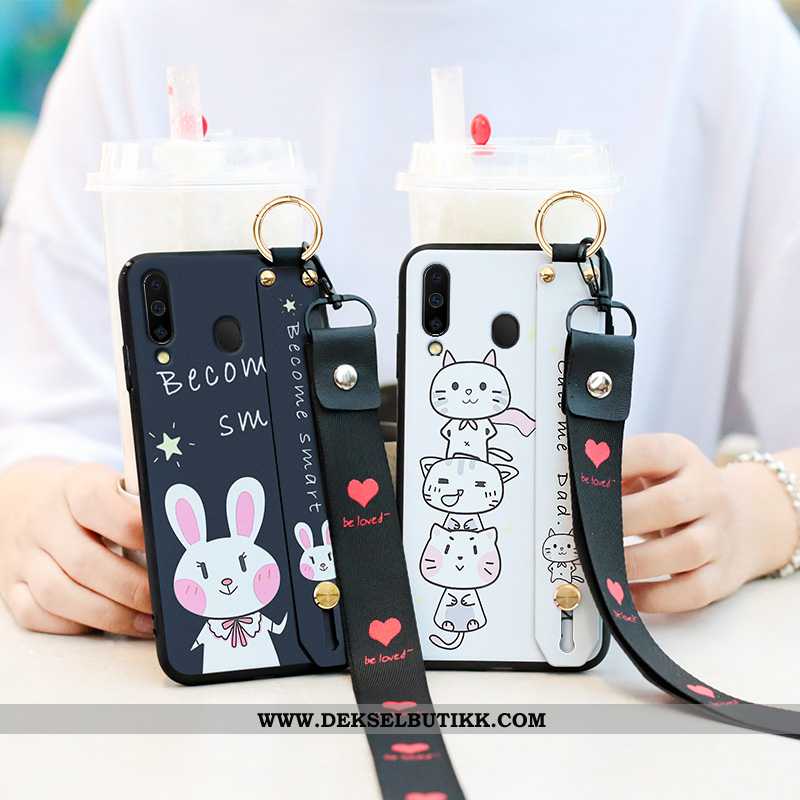 Deksel Samsung Galaxy A40s Myke Mobiltelefon Cartoon Lette Svart, Etui Samsung Galaxy A40s Silikon B