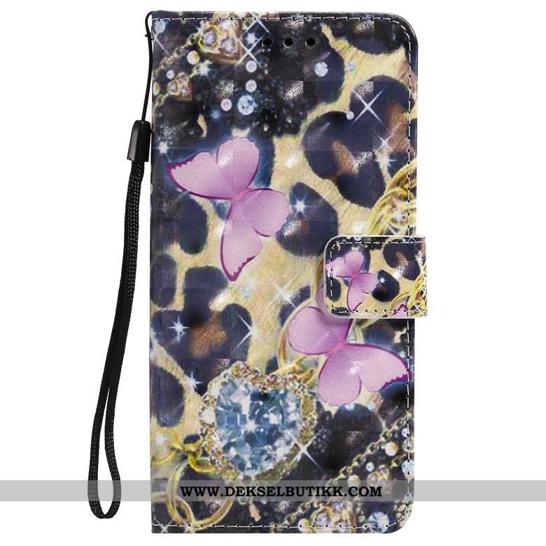 Deksel Samsung Galaxy A40s Skinndeksel Mobiltelefon Folio Lilla, Etui Samsung Galaxy A40s Cartoon Bi