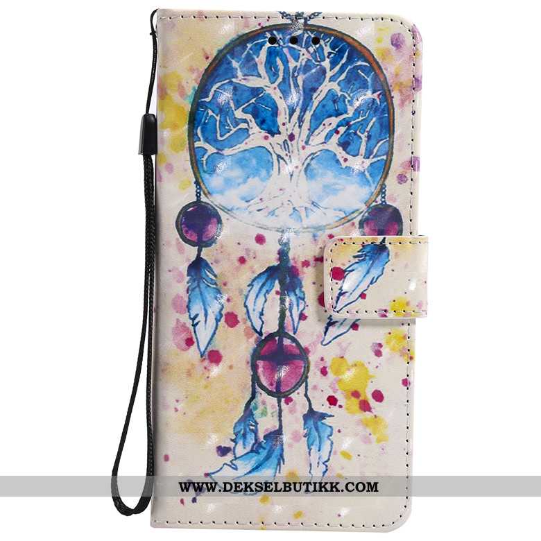 Deksel Samsung Galaxy A40s Skinndeksel Mobiltelefon Folio Lilla, Etui Samsung Galaxy A40s Cartoon Bi