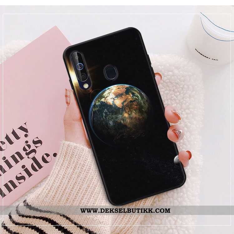 Deksel Samsung Galaxy A40s Trend Stjernene Mobiltelefon Svart, Etui Samsung Galaxy A40s Beskyttelse 