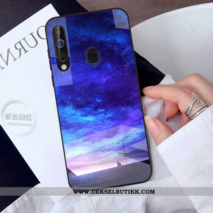 Deksel Samsung Galaxy A40s Trend Stjernene Mobiltelefon Svart, Etui Samsung Galaxy A40s Beskyttelse 