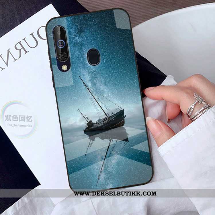 Deksel Samsung Galaxy A40s Trend Stjernene Mobiltelefon Svart, Etui Samsung Galaxy A40s Beskyttelse 