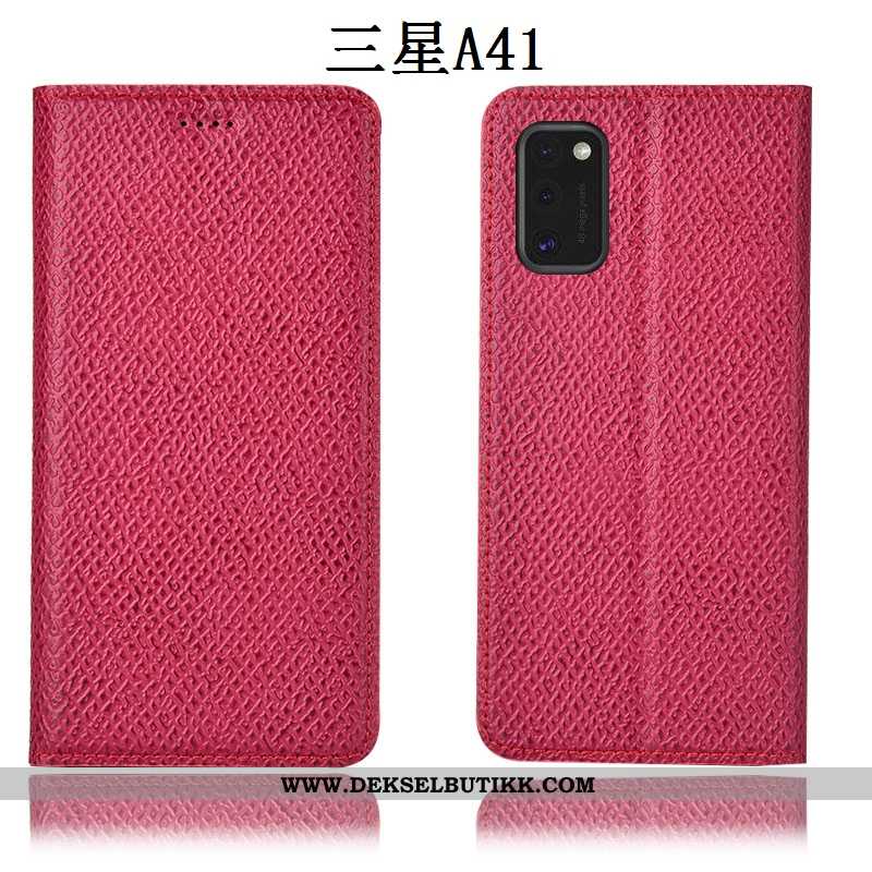 Deksel Samsung Galaxy A41 Beskyttelse Rød Alt Inkludert Mesh Rosa, Etui Samsung Galaxy A41 Skinndeks