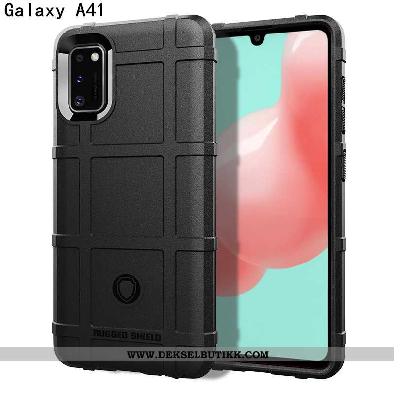 Deksel Samsung Galaxy A41 Silikon Nubuck Bil Alt Inkludert Grønn, Etui Samsung Galaxy A41 Beskyttels