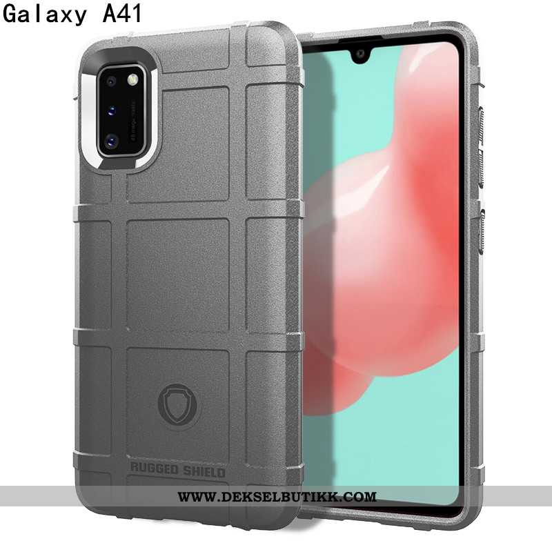 Deksel Samsung Galaxy A41 Silikon Nubuck Bil Alt Inkludert Grønn, Etui Samsung Galaxy A41 Beskyttels