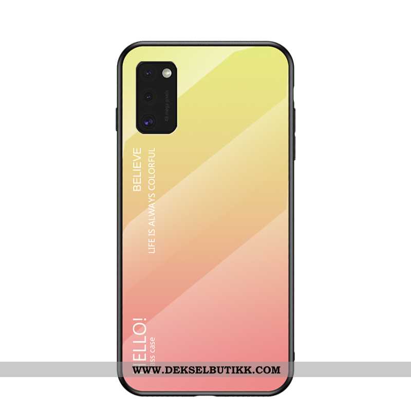 Deksel Samsung Galaxy A41 Trend Svart Farge Malt, Etui Samsung Galaxy A41 Silikon Billige