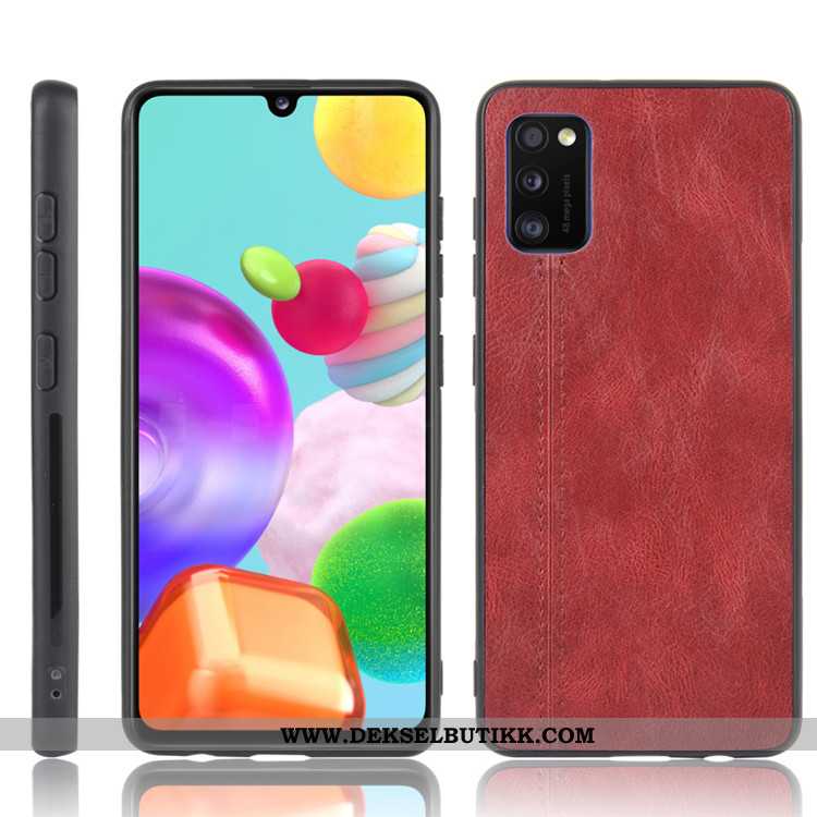 Deksel Samsung Galaxy A41 Trend Svart Mobiltelefon, Etui Samsung Galaxy A41 Beskyttelse Til Salgs