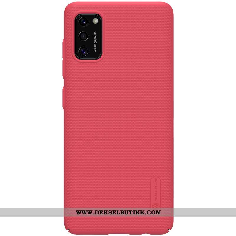 Deksel Samsung Galaxy A41 Tynne Nubuck Mobiltelefon Etui Blå, Samsung Galaxy A41 Beskyttelse Billig