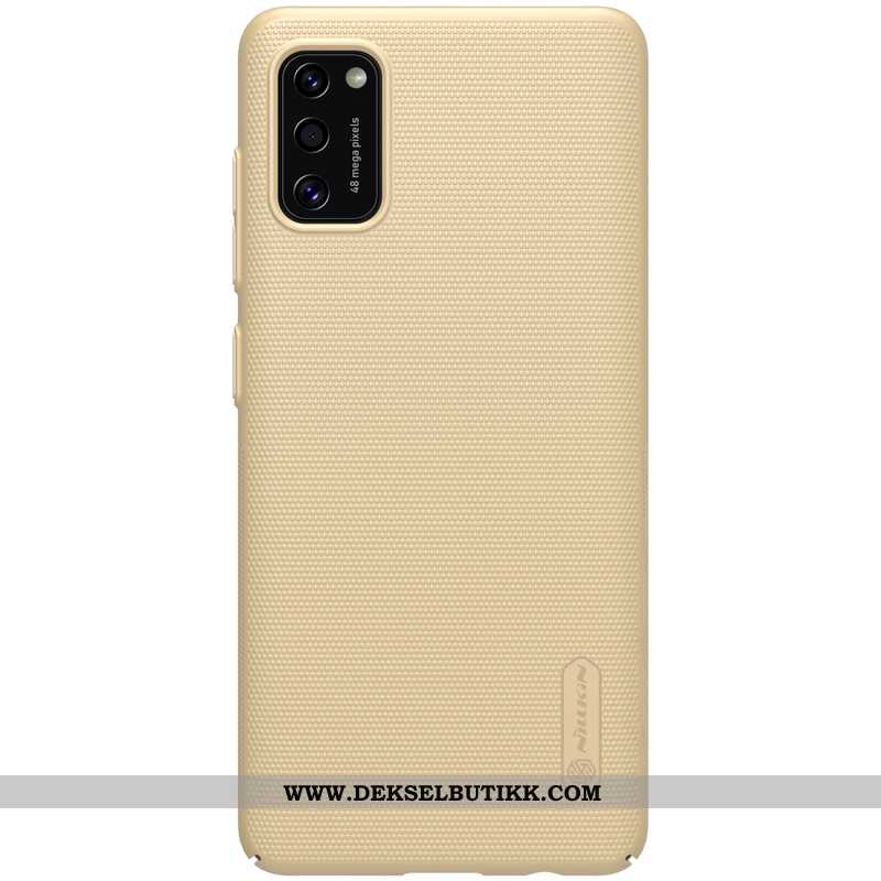 Deksel Samsung Galaxy A41 Tynne Nubuck Mobiltelefon Etui Blå, Samsung Galaxy A41 Beskyttelse Billig