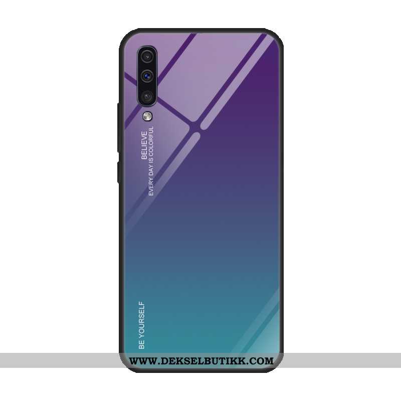 Deksel Samsung Galaxy A50 Glass Tempe~~pos Mobiltelefon Lilla, Etui Samsung Galaxy A50 Beskyttelse P