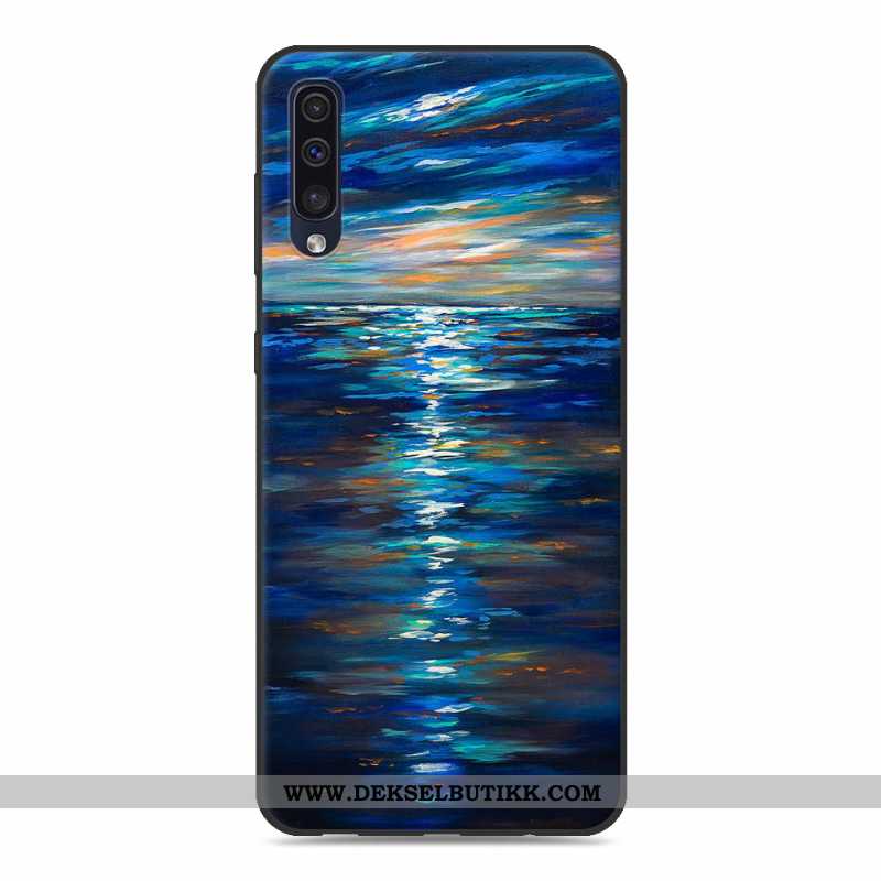 Deksel Samsung Galaxy A50 Myke Grå Mobiltelefon Av Personlighet, Etui Samsung Galaxy A50 Silikon Bil