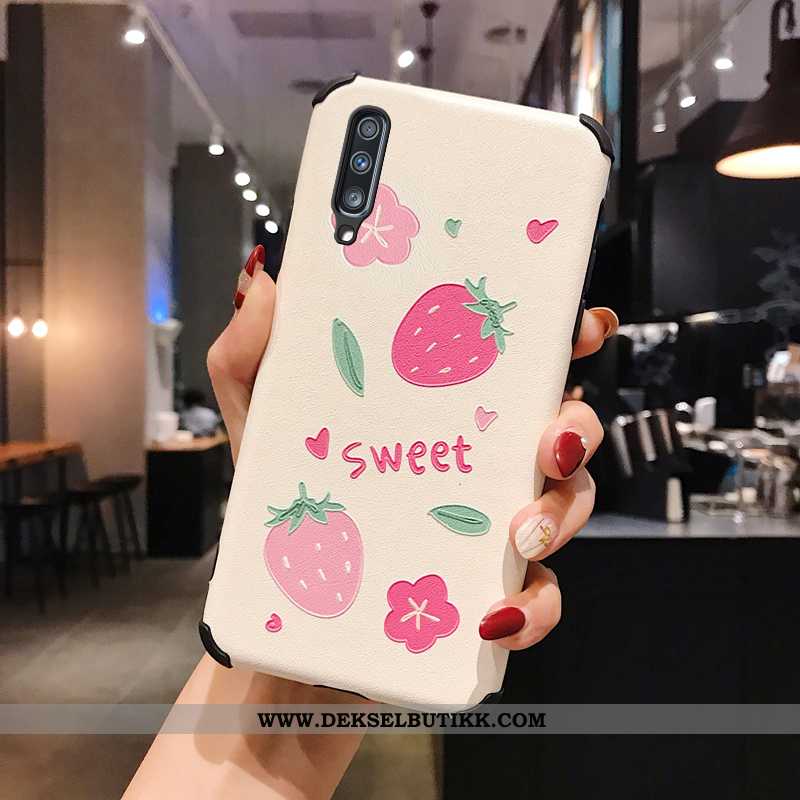 Deksel Samsung Galaxy A50 Relieff Net Red Av Personlighet Rosa, Etui Samsung Galaxy A50 Trend Rabatt