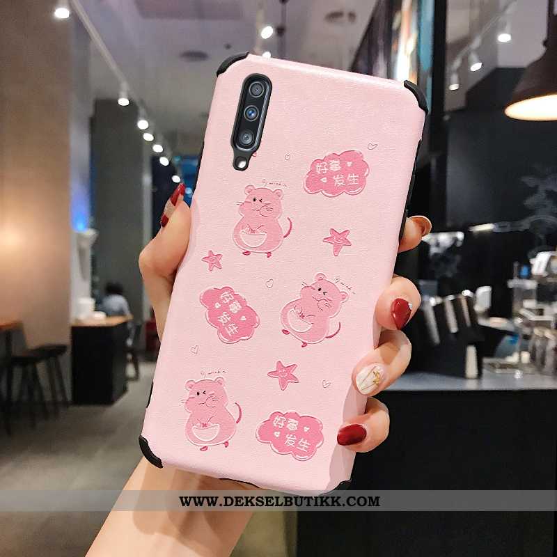 Deksel Samsung Galaxy A50 Relieff Net Red Av Personlighet Rosa, Etui Samsung Galaxy A50 Trend Rabatt