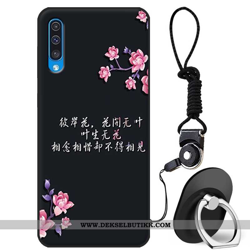 Deksel Samsung Galaxy A50 Silikon Etui Cartoon Hvit Hvitt, Samsung Galaxy A50 Beskyttelse På Nett