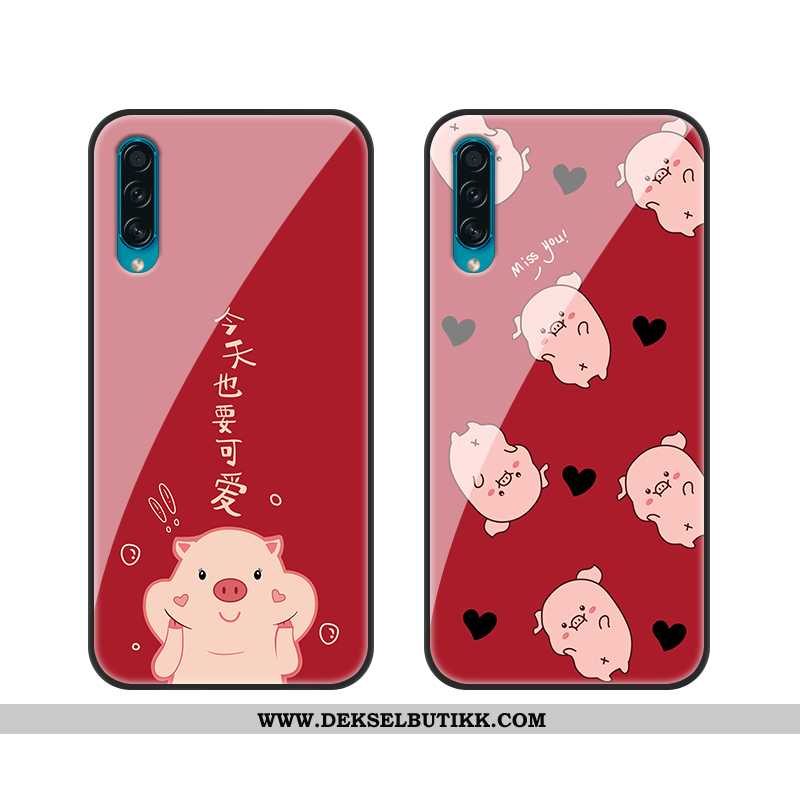 Deksel Samsung Galaxy A50 Silikon Etui Cartoon Stjernene Rød, Samsung Galaxy A50 Beskyttelse Tilbud