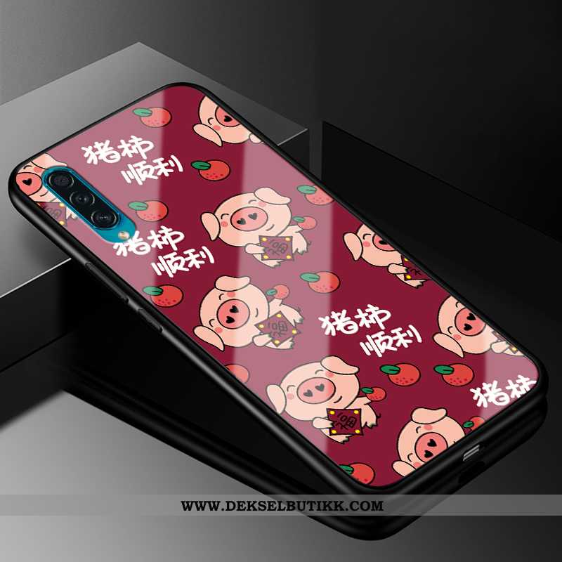 Deksel Samsung Galaxy A50 Silikon Etui Cartoon Stjernene Rød, Samsung Galaxy A50 Beskyttelse Tilbud