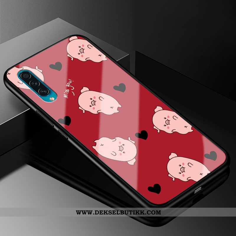 Deksel Samsung Galaxy A50 Silikon Etui Cartoon Stjernene Rød, Samsung Galaxy A50 Beskyttelse Tilbud