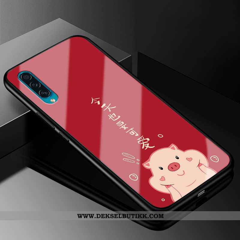 Deksel Samsung Galaxy A50 Silikon Etui Cartoon Stjernene Rød, Samsung Galaxy A50 Beskyttelse Tilbud