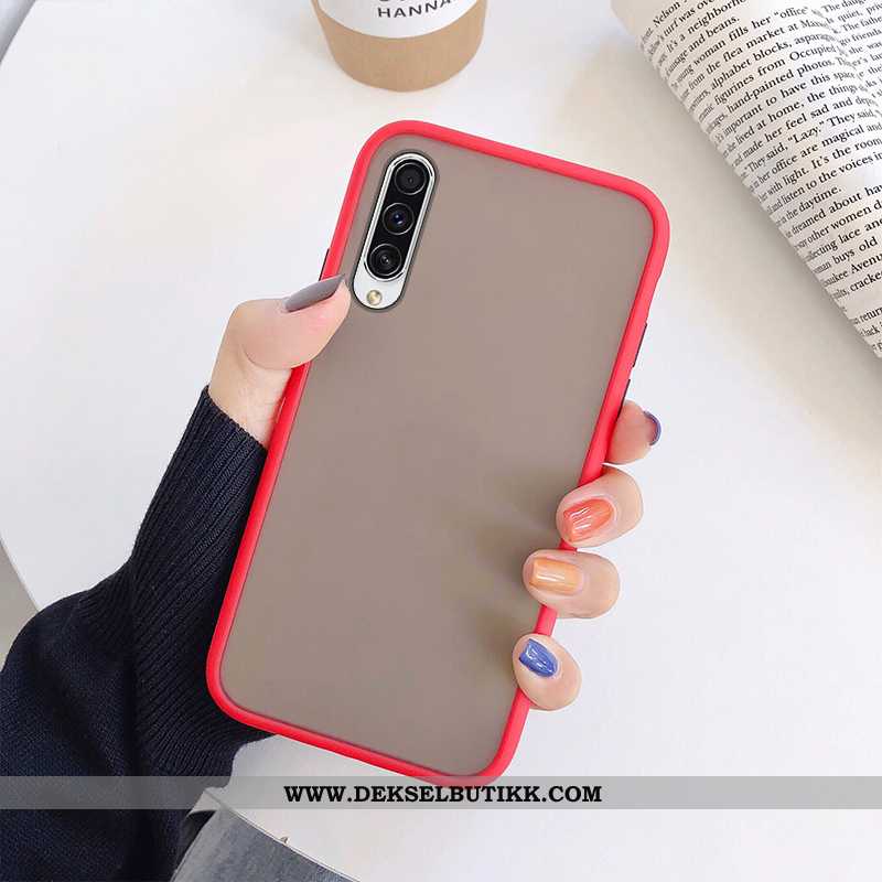 Deksel Samsung Galaxy A50 Trend Nubuck Anti-fall Svart, Etui Samsung Galaxy A50 Myke Tilbud