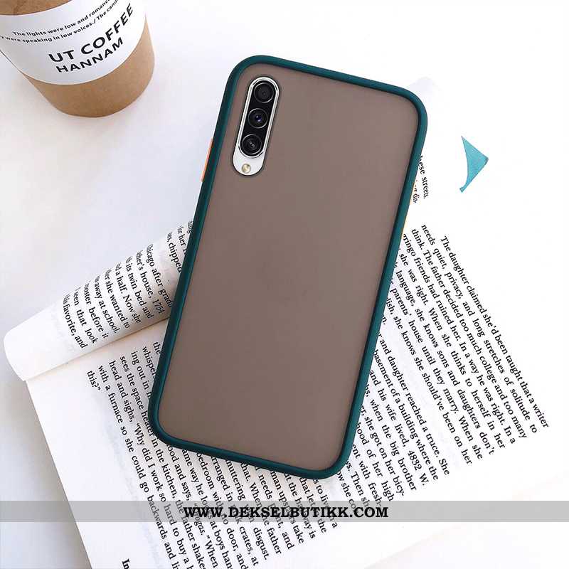 Deksel Samsung Galaxy A50 Trend Nubuck Anti-fall Svart, Etui Samsung Galaxy A50 Myke Tilbud