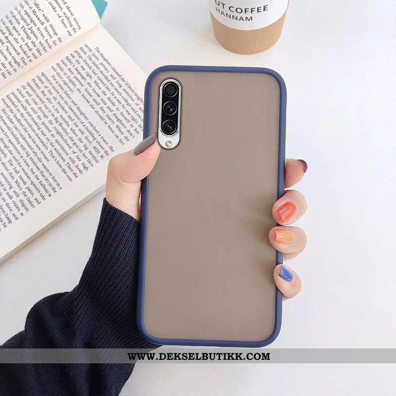 Deksel Samsung Galaxy A50 Trend Nubuck Anti-fall Svart, Etui Samsung Galaxy A50 Myke Tilbud