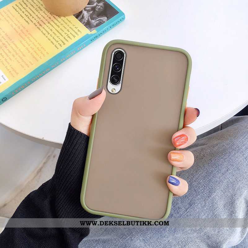 Deksel Samsung Galaxy A50 Trend Nubuck Anti-fall Svart, Etui Samsung Galaxy A50 Myke Tilbud