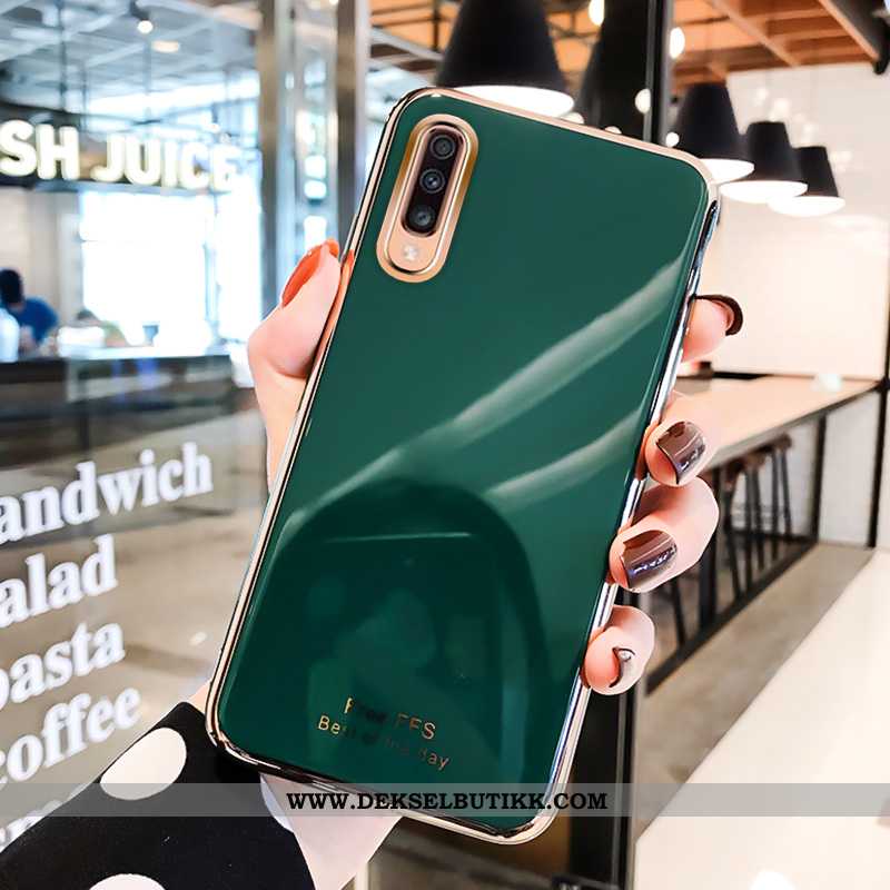 Deksel Samsung Galaxy A50 Tynne Av Personlighet Kreativ Grå Grønn, Etui Samsung Galaxy A50 Myke Raba