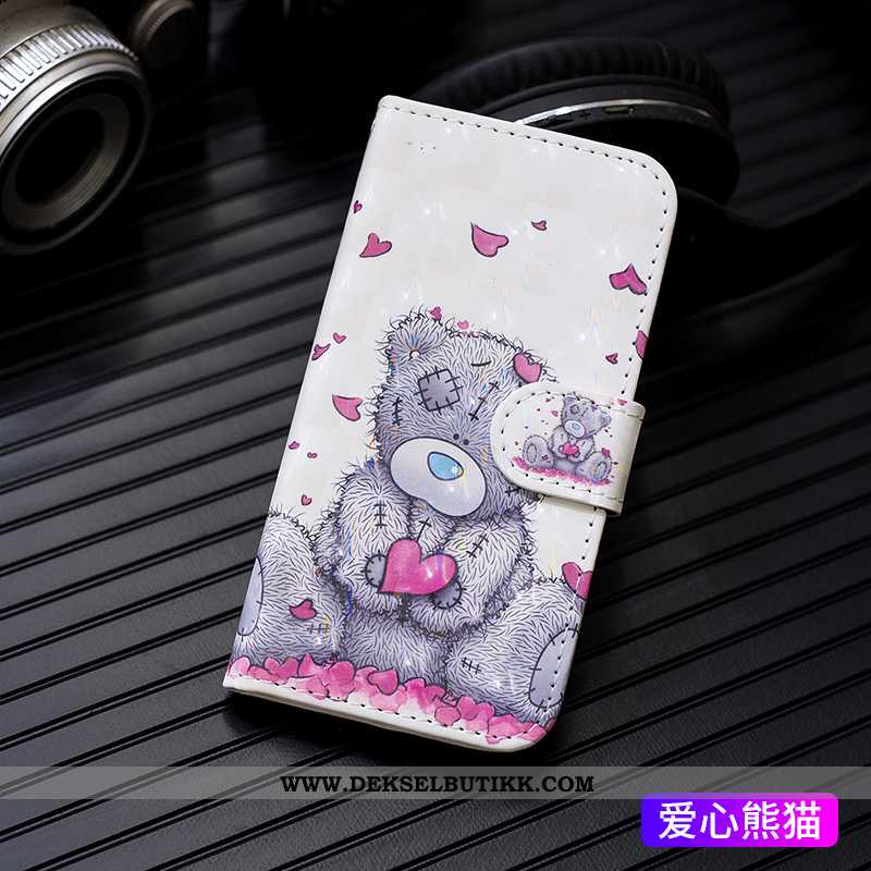 Deksel Samsung Galaxy A50s Cartoon Etui Kort Farge Malt Hvitt, Samsung Galaxy A50s Myke Rabatt