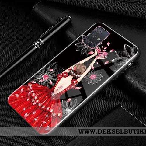 Deksel Samsung Galaxy A51 Cartoon Svart Mobiltelefon Beskyttelse, Etui Samsung Galaxy A51 Myke Tilbu