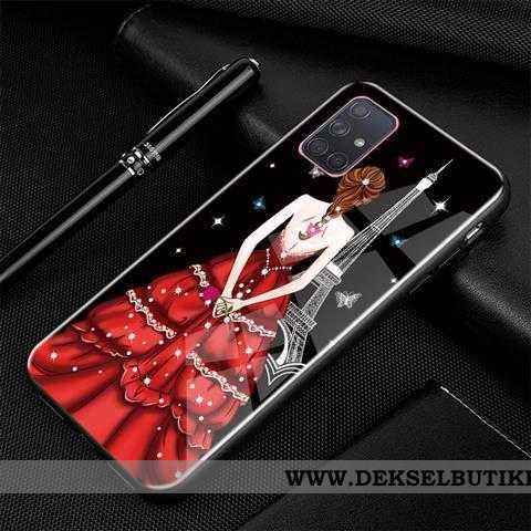 Deksel Samsung Galaxy A51 Cartoon Svart Mobiltelefon Beskyttelse, Etui Samsung Galaxy A51 Myke Tilbu