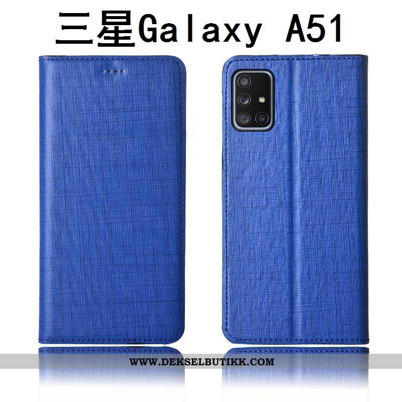 Deksel Samsung Galaxy A51 Silikon Nye Etui Blå, Samsung Galaxy A51 Beskyttelse Billige